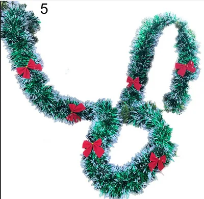 2 M Long Dark Green White Edge Christmas Snowflake Wool Tops Kindergarten Mall Suspended Ceiling Decoration Christmas Color Bar Garland Dark Gree... Dark Green Red Bow - Shop at LoveMi