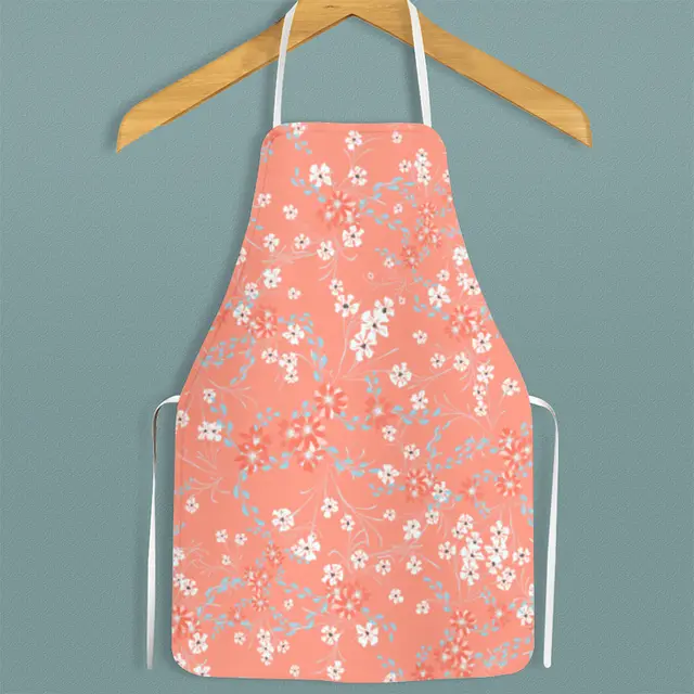 Simple Sleeveless Hanging Neck Kitchen Chores Waist Painting Baking Stain resistant Apron Wq138 - Shop at LoveMi
