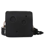 New Simple Fashion Cheese Small Square Bag - Black