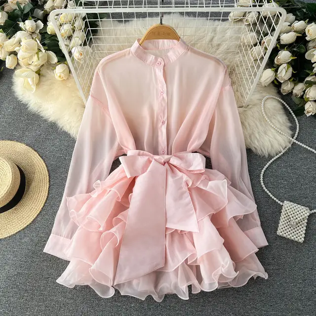 Design Bow Tie Small Shirt Pink - Shop at LoveMi