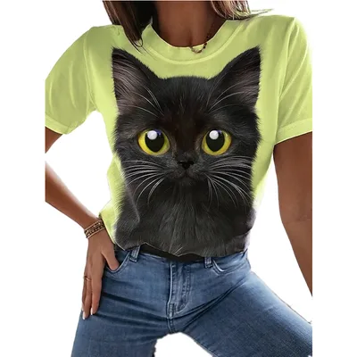 Top Cat T shirt Short Sleeve Casual Women's Round neck Cat Series1 Xxxl - Shop at LoveMi