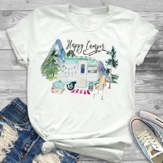 Women's Personalized Letter Printed T shirt L801 White 04 - Shop at LoveMi