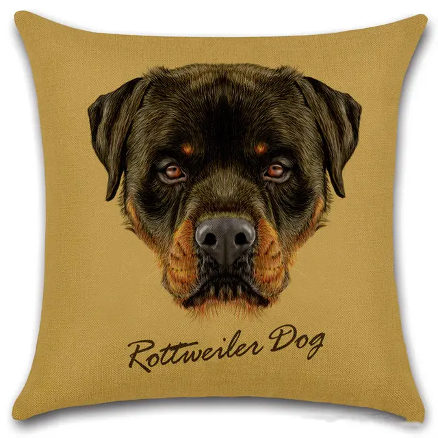 Animal Head Linen Car Pillow Sofa Float Window Cushion Cover Style21 - Shop at LoveMi