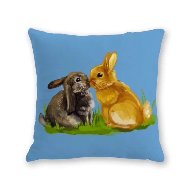 Modern Simple Cartoon Home Sofa Bedside Cotton And Linen Pillowcase Style21 - Shop at LoveMi