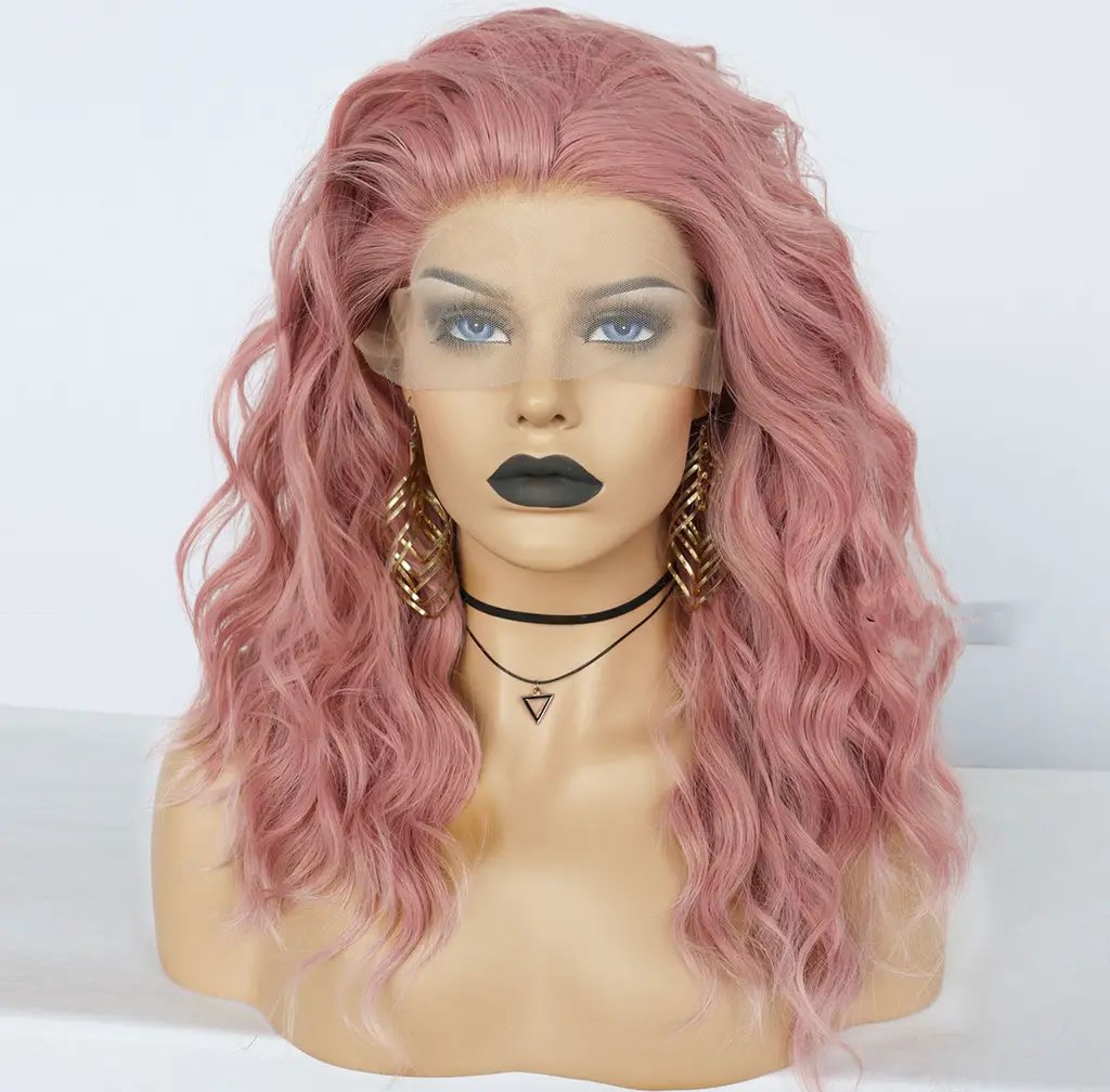 Front Lace Wig Chemical Fiber Headband - 495Small Curly Hair