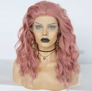 Front Lace Wig Chemical Fiber Headband - 495Small Curly Hair