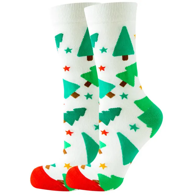 Christmas Santa Claus Women's Socks Elk Tide 2Color - Shop at LoveMi