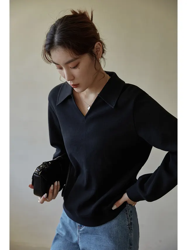 Single bundle Large size Sweater Female Autumn Type Black - Shop at LoveMi