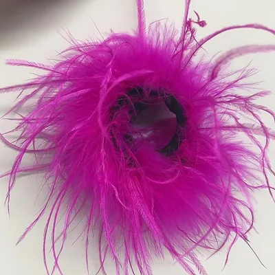 New Antique Snap Ring Bracelet Feather Wrist Band Jewelry Toy Headdress Rose Red - Shop at LoveMi