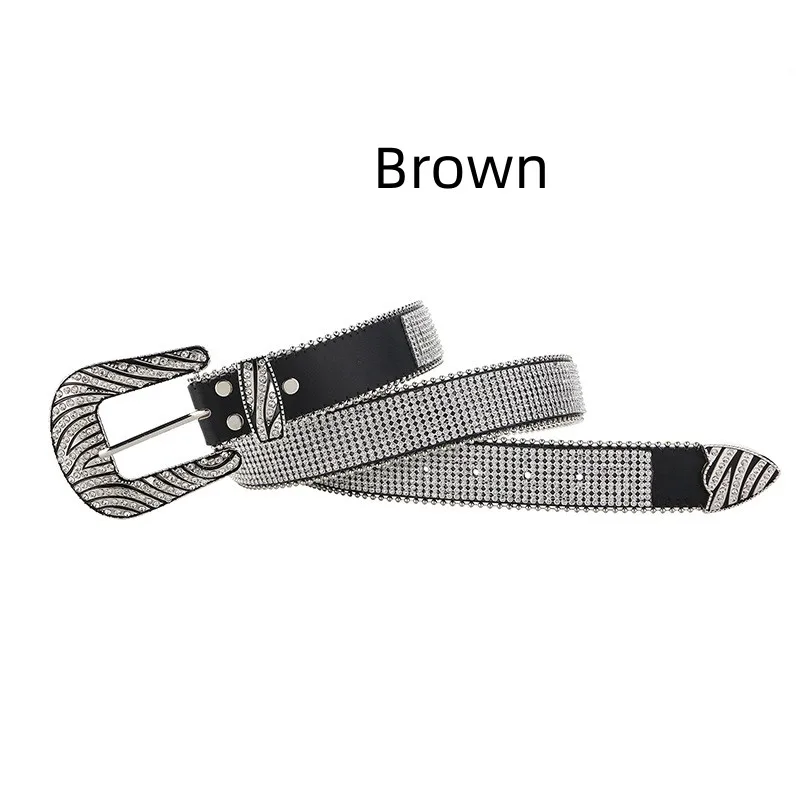 Women's Diamond Belt Zebra Pattern Black - Shop at LoveMi