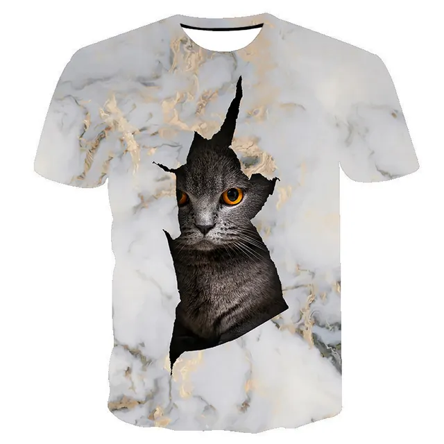 Animal Series Digital 3D Printing Men's And Women's Short sleeved T shirt Top Lttx156 - Shop at LoveMi