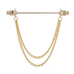 Round Head Gold Double Chain