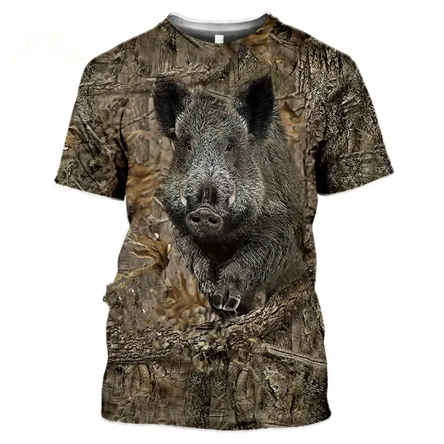 Outdoor Jungle Camouflage Animal Mesh T Shirt Mn6Style - Shop at LoveMi