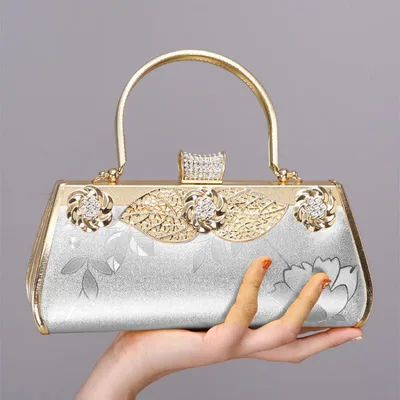 Women's Fashion Stage Show Cheongsam Bag Silver - Shop at LoveMi