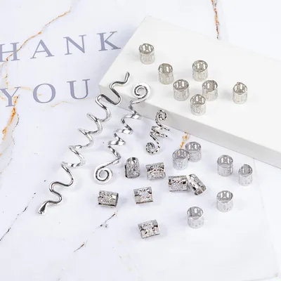 Retro National Style Spiral Dirty Braid Hair Clip Silver - Shop at LoveMi