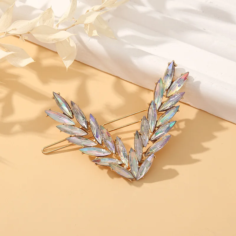 Korea Wheat Spike Frog Clip Back Of The Head A Word Hair Card Silver - Shop at LoveMi