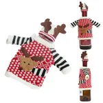 Creative Cartoon Clothes Wine Gift Box Elk Group Champagne Bottle Bag Christmas Decoration - Elk Wine Sleeve