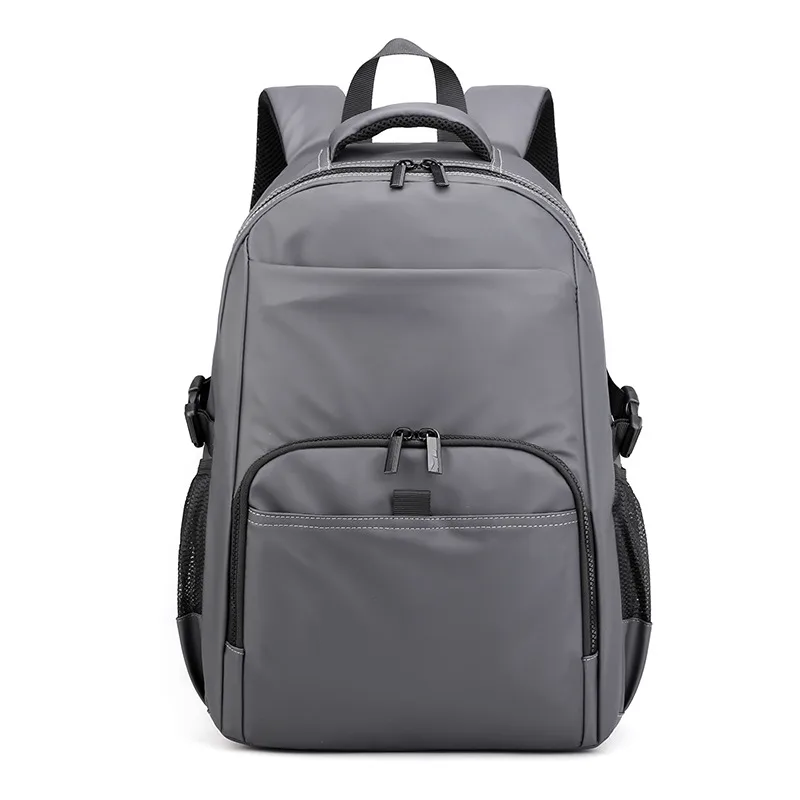 Men's High School Large Capacity Simple Computer Sports Travel Backpack Grey - Shop at LoveMi
