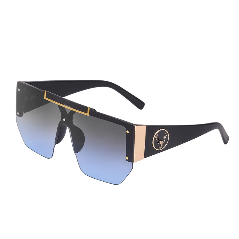 Women's Anti Ultraviolet One-piece Sunglasses - C7 Grey Blue