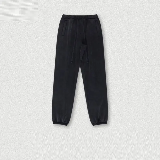 Autumn And Winter American Retro Solid Color Washed Leggings Black - Shop at LoveMi