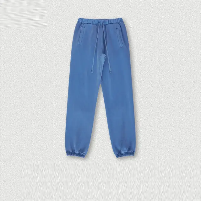 Autumn And Winter American Retro Solid Color Washed Leggings Blue - Shop at LoveMi