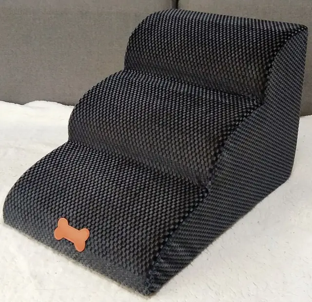 Removable And Washable Pet Dog Small Sponge Ladder 01Grey - Shop at LoveMi