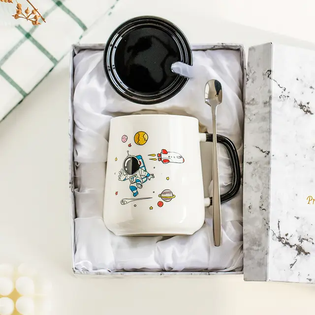 Milk Creative Household Water Cup Simple Coffee Cup Gift Box A - Shop at LoveMi