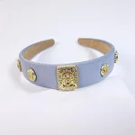 All Match Retro Headband Simple Going Out - Blue