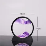 Quicksand Painting Hourglass Ornaments Decoration Glass Crafts - Size7 Purple - View 1