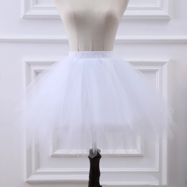 Women's Boneless Color Performance Activity Puffy Ballet Gauze Skirt White - Shop at LoveMi