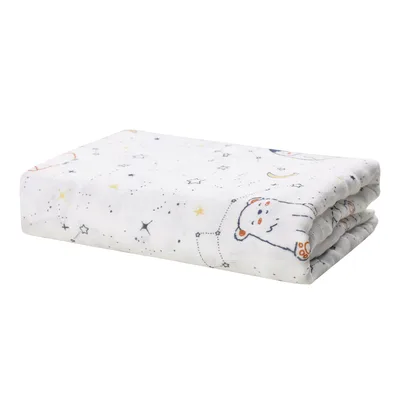 Towel Hold Startle Proof Baby Gauze Bath Towel Penguin Nebula - Shop at LoveMi