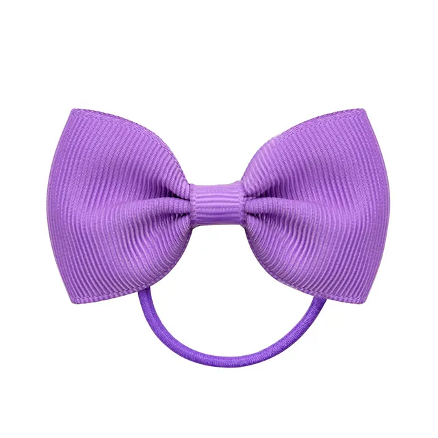 Children's Elastic Bowknot Lovely Hair Rope Purple - Shop at LoveMi