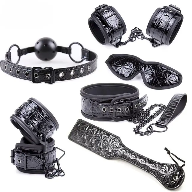 Handcuff Iron Pipe Set For Women Black - Shop at LoveMi