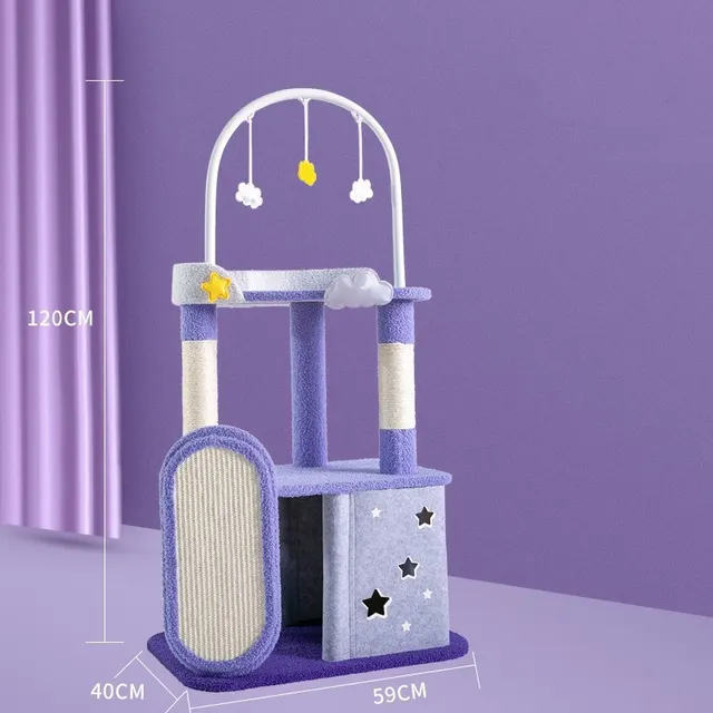 Large Cat Scratch Board Jumping Platform Toy Style7 - Shop at LoveMi