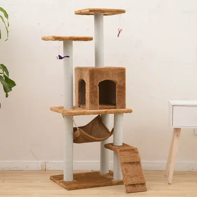 Pet Supplies Cat Toys Climbing Frame Light Brown - Shop at LoveMi