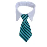 Pet Striped Tie Dog Teddy Bow Tie Scarf Blouse Collar - 3 Colors - View 1