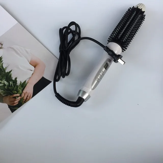 LCD Hair Curler 4 in 1 Electric Hair Curling Comb 32Mm White - Shop at LoveMi