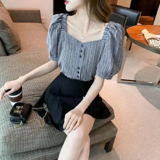 New Summer Temperament Age defying Tops Black - Shop at LoveMi
