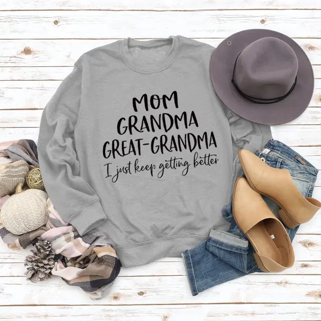 Letter Autumn And Winter Plus Size Sweater Grey - Shop at LoveMi