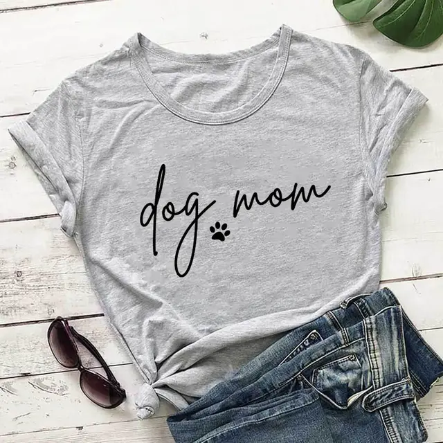 Mother's Day Round Neck Short Sleeve T Shirt Grey - Shop at LoveMi