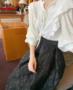French Style Suit Summer Elegant Wooden Ear - Skirt-Average Size - View 1