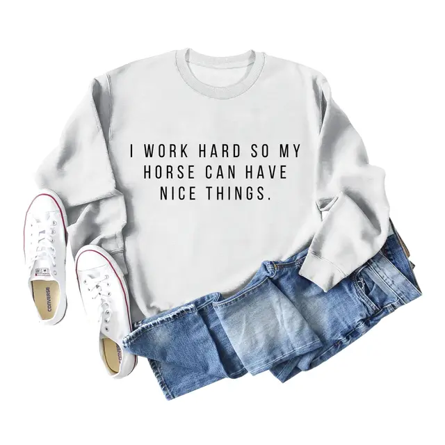 Women's Letters Casual Autumn Winter Sweater White - Shop at LoveMi