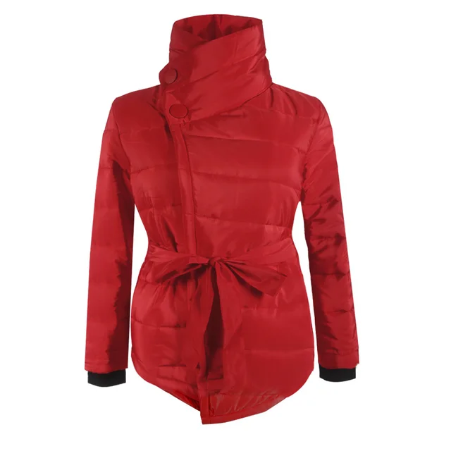 Irregular cotton warm jacket Red - Shop at LoveMi