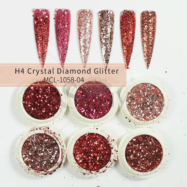 Glitter Set Mermaid Aurora Nail Powder 4 Style - Shop at LoveMi