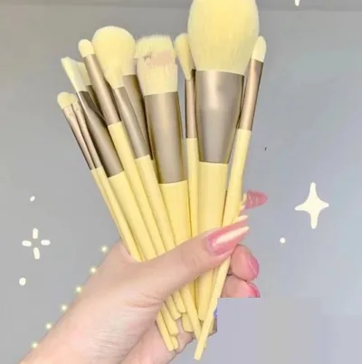 Makeup Brush Set Make Up Concealer Brush Blush Powder Brush Eye Shadow Highlighter Foundation Brush Cosmetic Beauty Tools 13Yellow Opp Bags - Shop at LoveMi