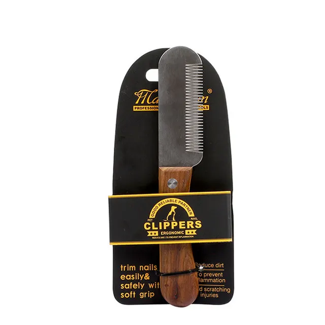 Pet Comb Wooden Terrier Dog And Cat Shaving Knife Plucking Knife - Shop at LoveMi
