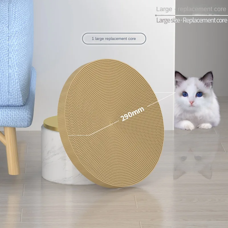 NEW Round Cat Scratching Board Wear resistant Anti scratch Claw Grinder Furniture Protector Pet Products Replacement Cores Only - Shop at LoveMi
