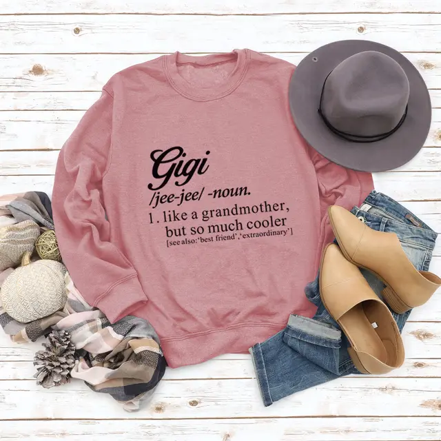 Round Neck European And American Letters Women's Large Size Long Sleeve Sweater Rose Gold Sweater Black Font - Shop at LoveMi