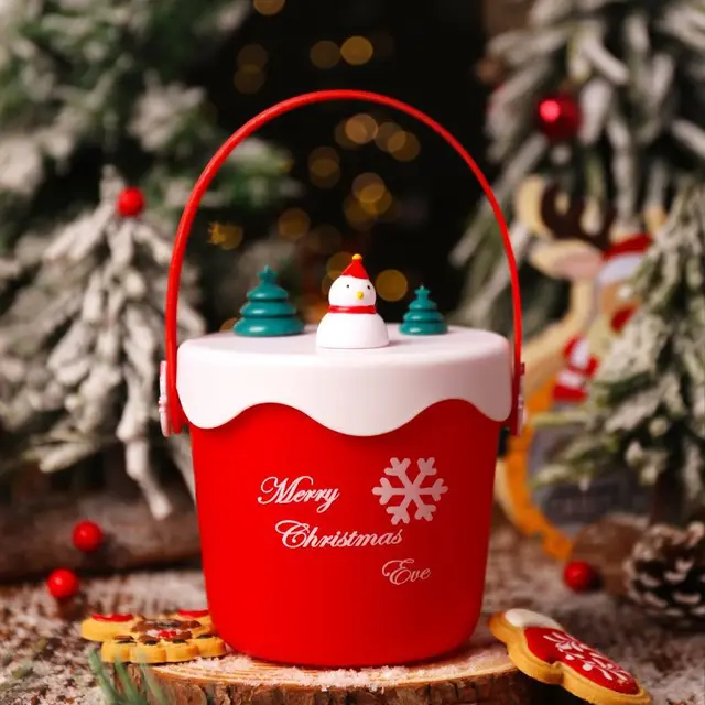 Christmas Fruit Box Small Gift Tote Bag Red Snowman - Shop at LoveMi