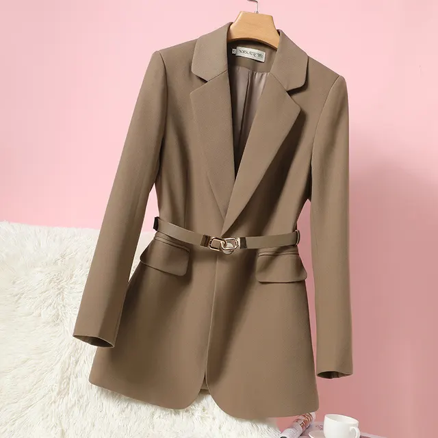Women's Straight Tube Type Suit Jacket Ga Color - Shop at LoveMi